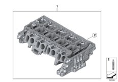 головка блока цилиндров для BMW R55N Cooper D 1.6 N47N (схема запасных частей)