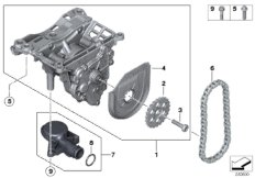 Смазочная система/маслян.насос с прив. для BMW R61 Cooper D ALL4 1.6 N47N (схема запасных частей)