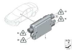 USB-порт для BMW F02N 740LiX N55 (схема запасных частей)