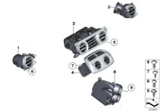 Вентиляционная решетка для BMW RR4 Ghost N74R (схема запасных частей)