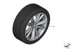 Spike/SC колесо в сб.зим. диз. 236-17" для BMW F11 520i N20 (схема запасных частей)
