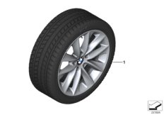 Spike/SC колесо в сб.зим. диз. 307-18" для BMW F25 X3 20dX B47 (схема запасных частей)