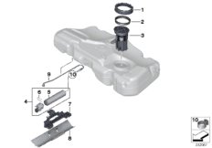 Топливный насос/топливный фильтр для BMW R55N Cooper SD N47N (схема запасных частей)
