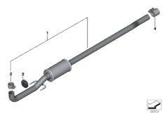 Передний дополнительный глушитель для MINI R56N Cooper SD N47N (схема запасных частей)