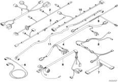 Различные дополнит.комплекты проводов для BMW E63N 630i N53 (схема запасных частей)