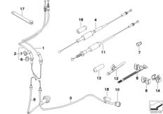 Тросовые приводы для BMW K30 R 1200 CL (0442,0496) 0 (схема запасных частей)