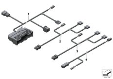 Провода cиденья для BMW F25 X3 28iX N20 (схема запасных частей)