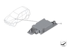 Антенна Bluetooth для BMW F25 X3 20iX N20 (схема запасных частей)