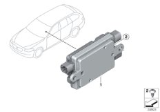 USB-порт для BMW F11 525dX N47S1 (схема запасных частей)