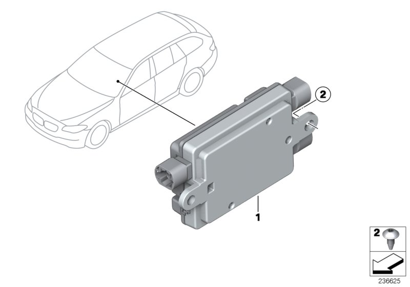 USB-порт для BMW F11 525dX N47S1 (схема запчастей)