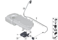 Фильтр с активир.углем/доп.элементы для BMW R60 One N16 (схема запасных частей)