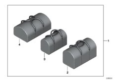 Luggage accessory для BMW RR3N Coupé N73 (схема запасных частей)