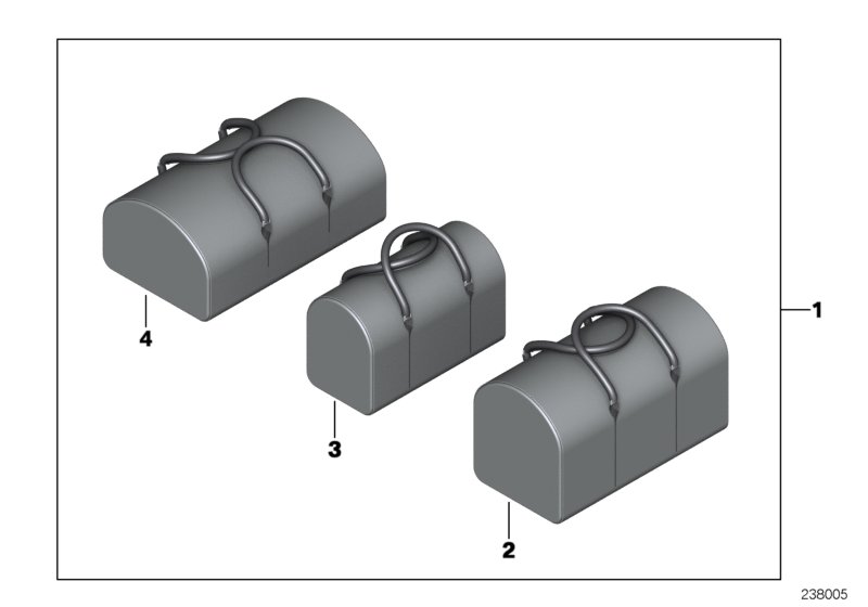 Luggage accessory для ROLLS-ROYCE RR1 Phantom EWB N73 (схема запчастей)