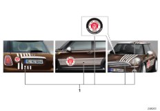 Декоративная полоса для BMW R56N Cooper S N18 (схема запасных частей)