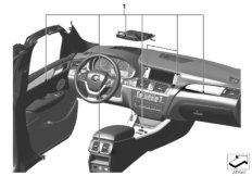 К-т хромированных деталей Interieur для BMW F25 X3 28iX N20 (схема запасных частей)