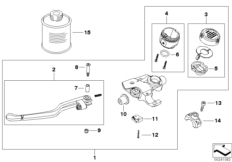 Арматура сцепления для MOTO K25H HP2 Enduro (0369,0389) 0 (схема запасных частей)