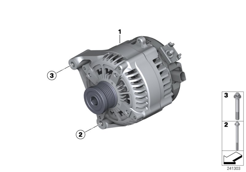 генератор для BMW F26 X4 20iX N20 (схема запчастей)