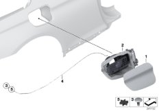 Заслонка заливного отверстия для BMW F12 650i N63N (схема запасных частей)