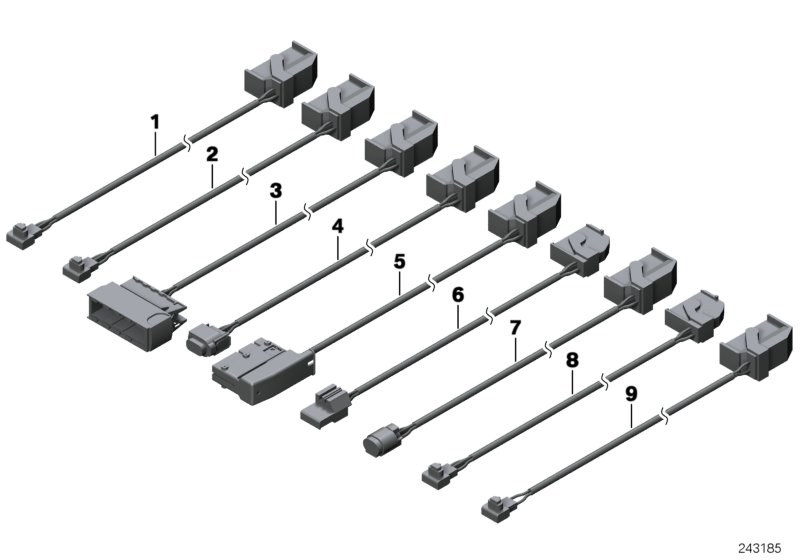 Ремонтный провод НПБ для MINI R60 One N16 (схема запчастей)