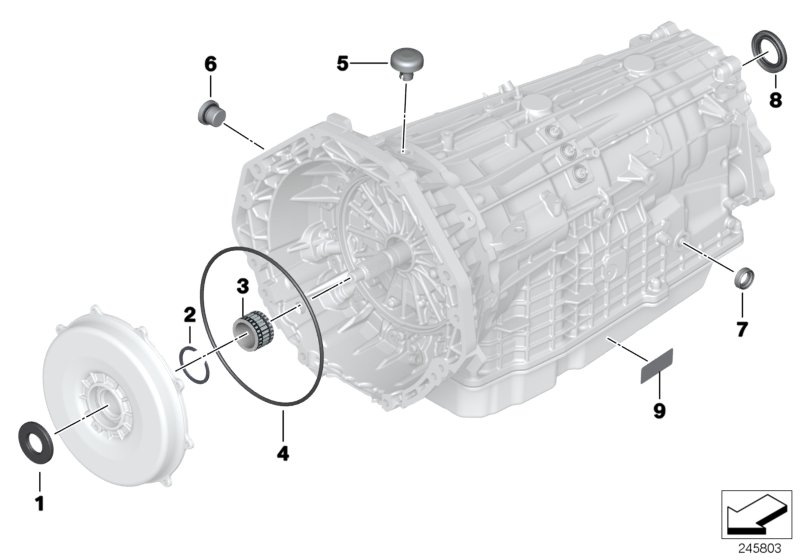 GA7AHSCD, уплотнительные / доп.элементы для BMW E72 Hybrid X6 N63 (схема запчастей)