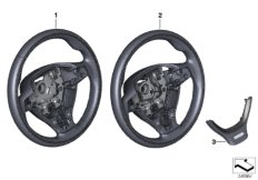 Спорт.рул.колесо Indiv кожа с дер.ободом для BMW F11 530d N57N (схема запасных частей)