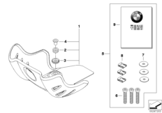 Защита двигателя алюминиевая для BMW R134 G 650 GS Sertão (0136, 0146) 0 (схема запасных частей)