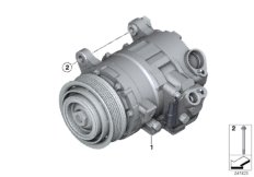 RP компрессор кондиционера для BMW F25 X3 20i N20 (схема запасных частей)