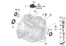 GA6F21WA - Дополн.элементы/уплотнители для BMW R57N Coop.S JCW N18 (схема запасных частей)
