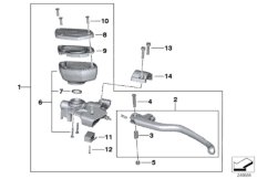 Арматура сцепления для BMW K26 R 1200 RT 10 (0430,0440) 0 (схема запасных частей)