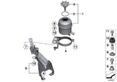 Масляный резервуар/детали для BMW E84 X1 20iX N20 (схема запасных частей)