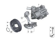 Насос гидроусилителя рулевого управления для BMW E84 X1 28iX N20 (схема запасных частей)