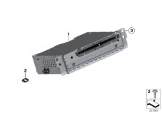 Радиоприемник BMW Professional CD для BMW F31 320iX N20 (схема запасных частей)