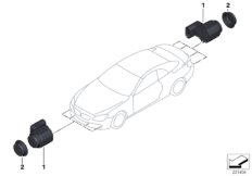 Ультразвуковой датчик для BMW F12 640i N55 (схема запасных частей)