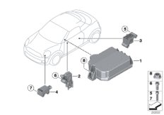 Электрические детали НПБ для BMW R59 Coop.S JCW N14 (схема запасных частей)