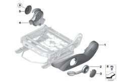 Сиденье Пд накладки сиденья для MINI R58 Cooper S N18 (схема запасных частей)