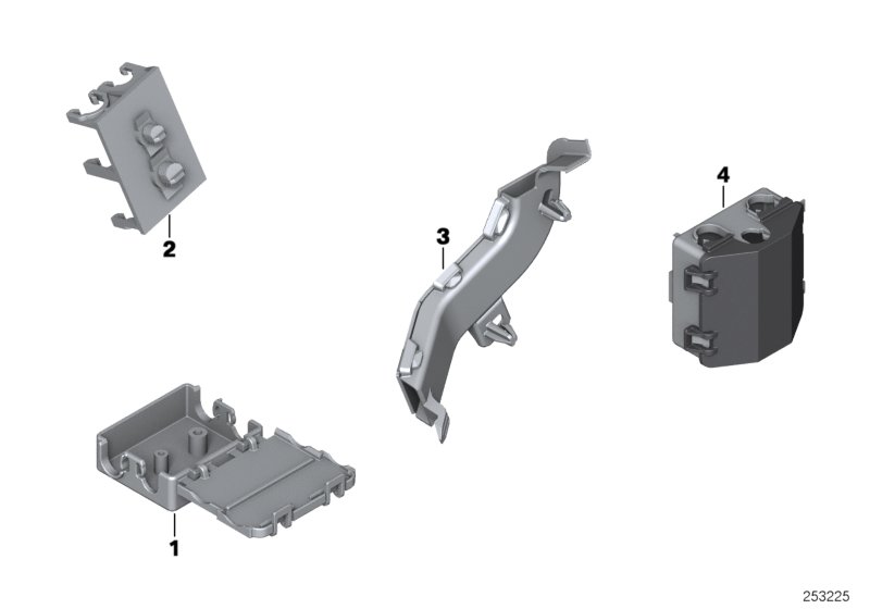 Кожухи жг.проводов/кабельн.коробки для BMW MOSP M235i Racing N55 (схема запчастей)