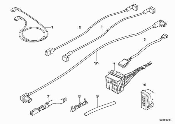Рем.кабель CIC, CCC / дисплей для BMW E70 X5 M S63 (схема запчастей)