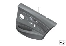 Обшивка двери Зд для BMW F30 335iX N55 (схема запасных частей)