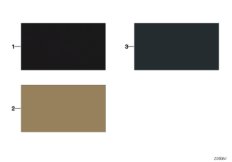 Стр.с образцами, цвета отделки салона для MINI R52 Cooper W10 (схема запасных частей)