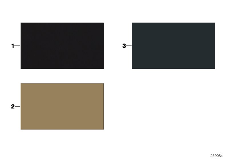 Стр.с образцами, цвета отделки салона для MINI R52 Cooper W10 (схема запчастей)