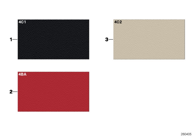 Стр.с образцами, цвета отделки салона для MINI R56N Cooper N16 (схема запчастей)