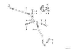 Трубопровод тормозного привода Пд для BMW 259S R 1100 RS 93 (0411,0416) 0 (схема запасных частей)