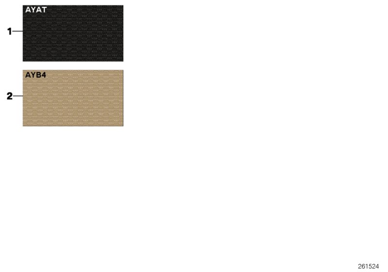 Образцовая сторона, цвета обивки, ткань для BMW F25 X3 35dX N57Z (схема запчастей)
