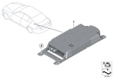 Combox Media для BMW F30 318dX N47N (схема запасных частей)