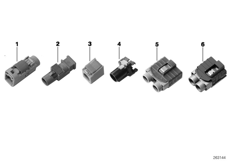 Рем.детали коаксиального провода, корпус для BMW RR2 Drophead N73 (схема запчастей)