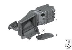 Коробка фильтра для BMW F01N 750iX N63N (схема запасных частей)