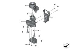 Замок зажигания / доп. элементы для BMW K72 F 800 GS 08 (0219,0229) 0 (схема запасных частей)