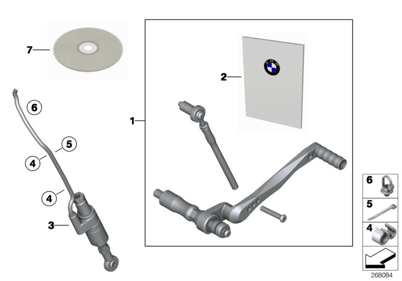 Реверсивная схема переключения HP Race для BMW K47 S 1000 R 17 (0D52, 0D62) 0 (схема запчастей)