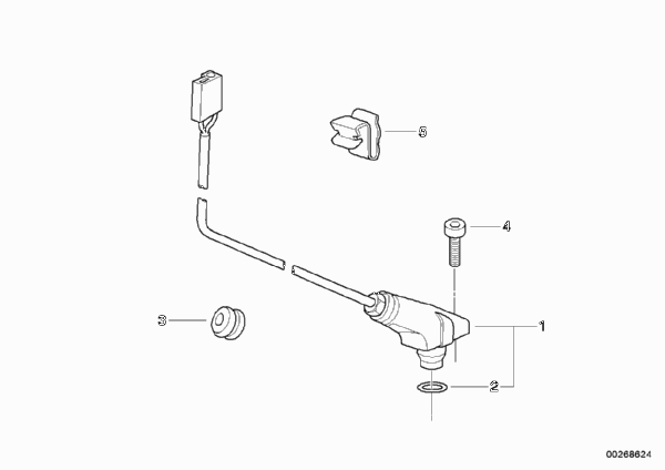 Импульсный датчик спидометра для BMW 89V2 K 1100 RS (0522,0532) 0 (схема запчастей)