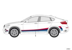 Боковые полосы для BMW E71 X6 M S63 (схема запасных частей)